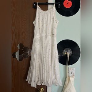 White and Gold Dress Juniors Size 14